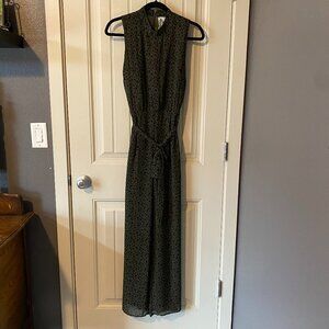 Green Animal Print Jumpsuit - Sadie and Sage - Size M